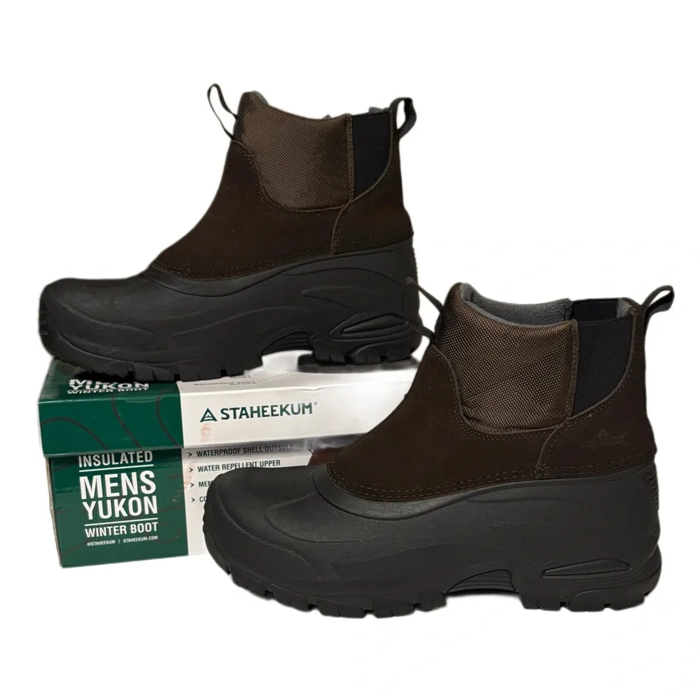 Staheekum Men's Yukon Insulated Boots - Brown and Black - Picture 1 of 9